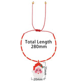 Go2boho Santa Claus Charm Bracelet Happy New Year Jewelry Gift