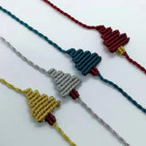 Winter Macrame Christmas Tree Bracelet Xmas Gift