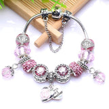 Mother Pendant Crystal Beads Bracelet for Women