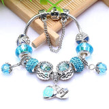 Mother Pendant Crystal Beads Bracelet for Women