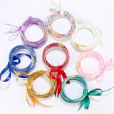 5pcs Glitter Jelly Bangle Leopard Silicone Moon Star Stack Bracelet Set
