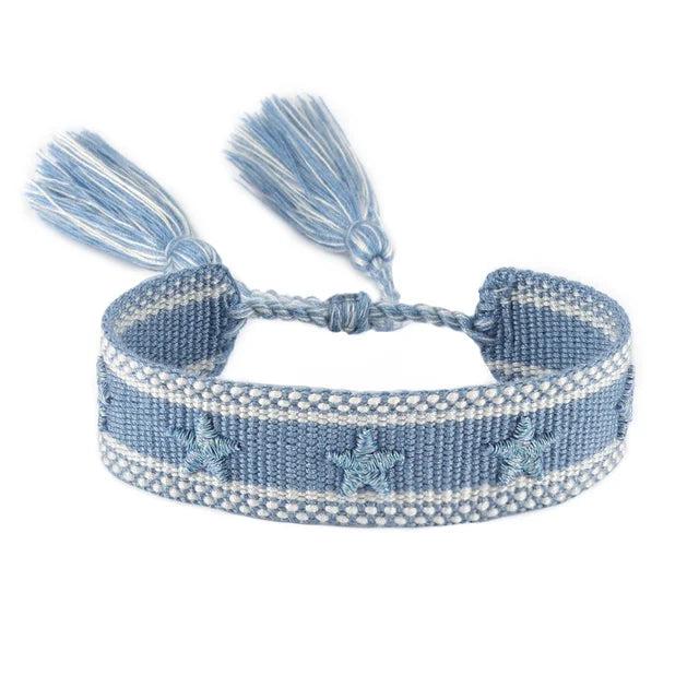 Woven Fabric Bracelets Embroidery Lucky Friendship Christmas