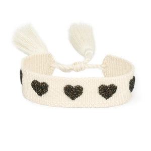 Woven Fabric Bracelets Embroidery Lucky Friendship Christmas