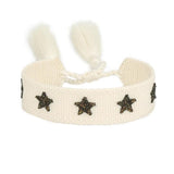 Woven Fabric Bracelets Embroidery Lucky Friendship Christmas