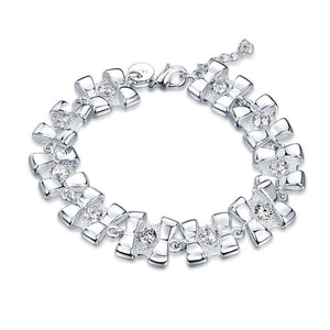 Silver Plated Wedding Bracelet for Women