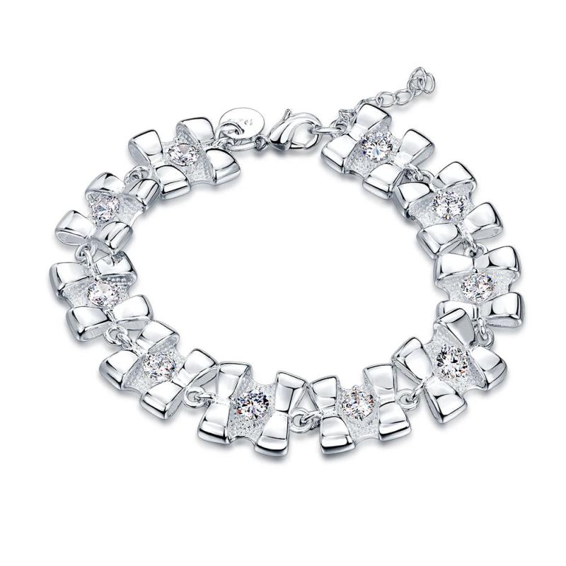 Silver Plated Wedding Bracelet for Women