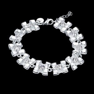 Silver Plated Wedding Bracelet for Women