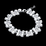 Silver Plated Wedding Bracelet for Women