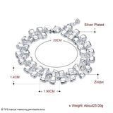 Silver Plated Wedding Bracelet for Women