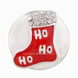 Christmas Deer Crystal Elf Snap Button DIY Bracelet