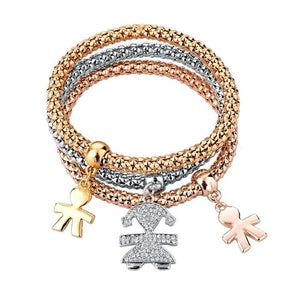 Crystal Bracelet Multilayer Charm Jewelry Christmas Pulseras