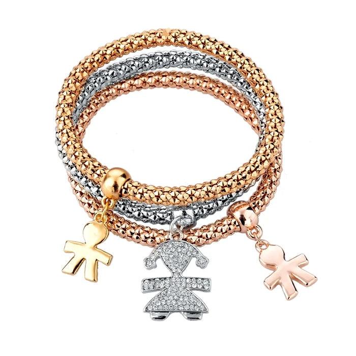 Crystal Bracelet Multilayer Charm Jewelry Christmas Pulseras