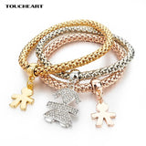Crystal Bracelet Multilayer Charm Jewelry Christmas Pulseras