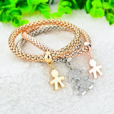 Crystal Bracelet Multilayer Charm Jewelry Christmas Pulseras