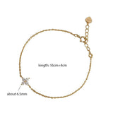 Zircon Flower Chain Bracelet Women Party Jewelry