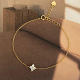 Zircon Flower Chain Bracelet Women Party Jewelry