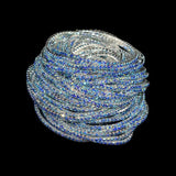 10pcs Colorful Rhinestone Stretch Bracelets For Women Bling Girl Gift