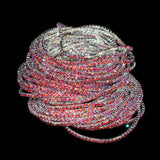 10pcs Colorful Rhinestone Stretch Bracelets For Women Bling Girl Gift