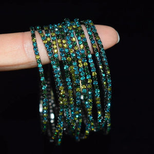 Elastic Bracelet Bangle Crystal Rhinestones Wedding Jewelry Gift