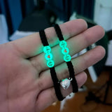 Fluorescent I LOVE U Charm Couple Bracelet Hand Woven Adjustable