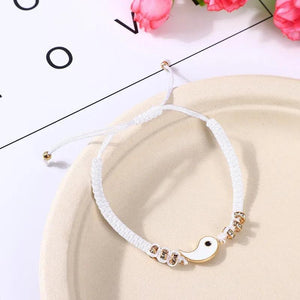 Tai Chi Yin Yang Braided Bracelets Set for Couple Friends