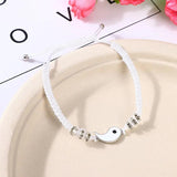 Tai Chi Yin Yang Braided Bracelets Set for Couple Friends