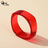 Geometric Resin Bangle Bracelet Vintage Jewelry