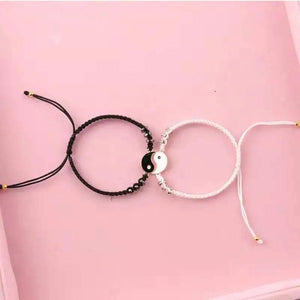Yinyang Tai Chi Bracelet Rope Necklace for Couple