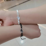 Yinyang Tai Chi Bracelet Rope Necklace for Couple
