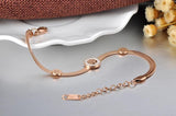 Clay Crystal Tree Charm Bracelet Stainless Steel Snake Chain Jewelry