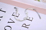 Clay Crystal Tree Charm Bracelet Stainless Steel Snake Chain Jewelry