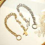 Buckle Freshwater Pearl Women's Bracelet