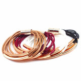 Leather Bracelet Women Charm Bangle Wrist Bracelet Christmas Gift