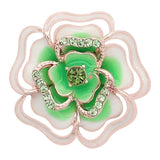 Flower Love Christmas Crystal Gemstone Birthstone 18Mm Snap Button