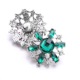Flower Love Christmas Crystal Gemstone Birthstone 18Mm Snap Button