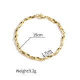 UZone Punk Bracelet Stainless Steel Couple Bracelets for Men Bangle Chain