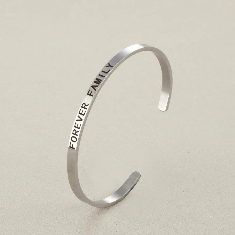 MYLONGINGCHARM Family Gifts-1pc Cuff Bangles