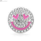 Christmas Tree Crystal Snap Button Jewelry For Snap Bracelet