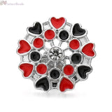 Christmas Tree Crystal Snap Button Jewelry For Snap Bracelet