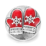 5pcs Christmas Snap Jewelry Santa Snowflake Metal Snap Buttons
