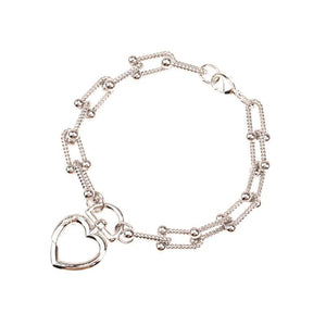 Hip Hop Punk 2 U-shape Spiral Charm Bracelets Men Women