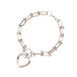 Hip Hop Punk 2 U-shape Spiral Charm Bracelets Men Women
