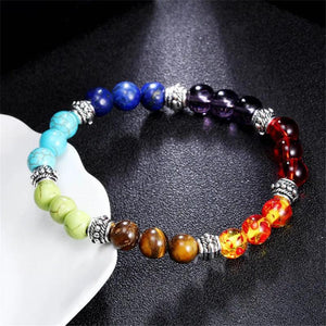 Dorp Natural Stone Beads Bracelets 7 Chakra Yoga Buddha Player Bracelet