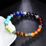 Dorp Natural Stone Beads Bracelets 7 Chakra Yoga Buddha Player Bracelet