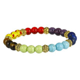 Dorp Natural Stone Beads Bracelets 7 Chakra Yoga Buddha Player Bracelet