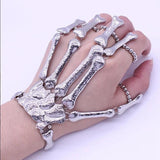 Gothic Punk Skull Finger Bracelets for Women