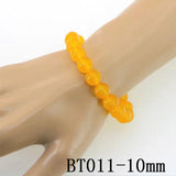 Natural Stone Topazs Crystal Bead Bracelet 6-12mm Round