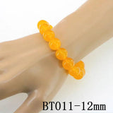 Natural Stone Topazs Crystal Bead Bracelet 6-12mm Round
