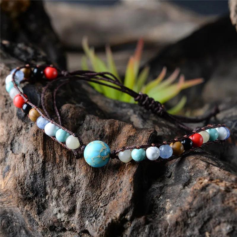 Chakra Bracelet Natural Stone Beads Yoga Bracelet Christmas