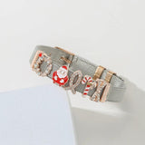 Crystal Bowknot Slide Charm Beads for 10mm Mesh Bracelet, Christmas Gift